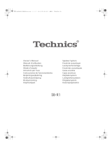 Technics SB-R1 Manuale del proprietario