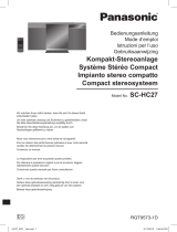 Panasonic SC-HC27EG Manuale del proprietario