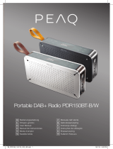 PEAQ PDR150BT - Portable DAB plus Radio Manuale del proprietario