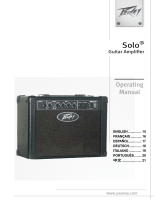 Peavey Solo Guitar Amp Guitar Combo Amp Manuale del proprietario