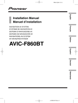 Pioneer AVIC F860 BT Istruzioni per l'uso