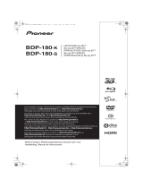 Pioneer BDP-180-K Manuale utente