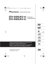 Pioneer DV-696AV-S Manuale utente