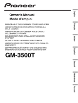 Pioneer GM-3500T Manuale utente