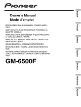 Pioneer GM-6500F Manuale utente