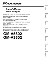 Pioneer GM-A5602 Manuale utente