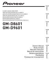 Pioneer GM-D8601 Manuale utente