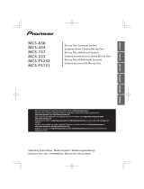 Pioneer MCS-838 Manuale utente