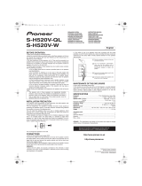 Pioneer S-H520V-QL Manuale utente