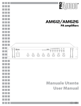 Pro Audio AM626 Manuale utente