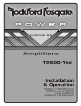 Rockford Fosgate t2500 1bd Manuale utente
