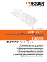 Roger Technology B70/1DCHP Manuale utente