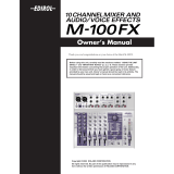 Roland M-100FX Manuale del proprietario