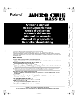 Roland MICRO CUBE Manuale utente