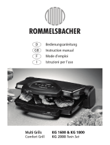 Rommelsbacher KG 1800 WIENEU Manuale del proprietario