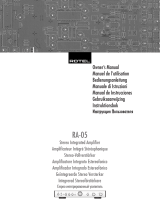 Rotel RA-05 Manuale utente