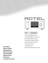 Rotel RAP-1580MKII Manuale del proprietario