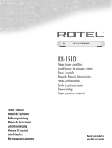 Rotel RB-1510 Manuale del proprietario