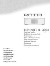 Rotel RB-1582MKII Manuale del proprietario