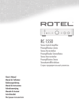 Rotel RC-1550 Manuale utente