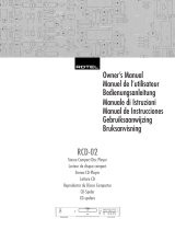 Rotel RCD-02 Manuale del proprietario