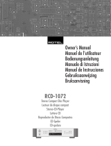 Rotel RCD-1072 Manuale utente