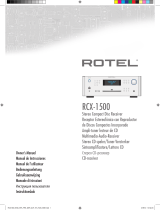 Rotel RCX-1500 Manuale del proprietario