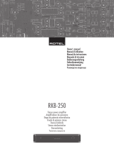 Rotel RKB-250 Manuale utente
