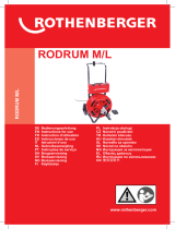 Rothenberger Drain cleaning machine RODRUM M Manuale utente