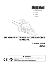 Shindaiwa 305S Manuale utente