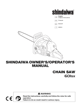Shindaiwa 601SX Manuale utente
