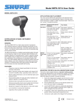 Shure BETA52A Manuale utente