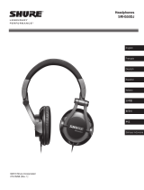 Shure SRH550DJ Professional DJ Headphones Manuale utente