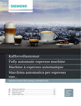 Siemens TI35A509DE Espressomaschine Manuale del proprietario