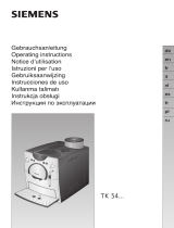 Siemens TK54F09 Manuale del proprietario