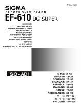 Sigma EF-610 Manuale utente