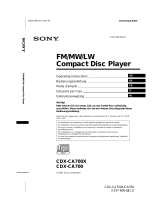 Sony CDX-CA700 Manuale utente