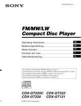Sony CDX-GT220 Manuale del proprietario