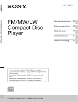 Sony CDX-GT474UM Manuale del proprietario