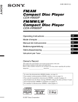 Sony CDX-HR905IP Manuale utente