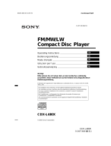 Sony CDX-L480X Manuale utente