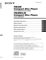 Sony CDX-M30 Manuale utente