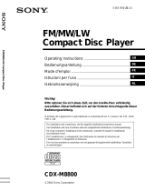 Sony Xplod CDX-M8800 Manuale utente