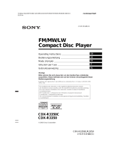 Sony cdx r 3350 c Manuale utente
