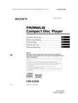 Sony cdx s 2220 s Manuale utente