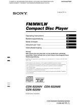Sony CDX-S2250S Manuale utente