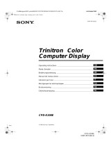 Sony CPD-E200E Manuale utente