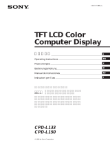 Sony CPD-L133 Manuale utente