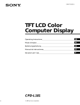 Sony Multiscan CPD-L181 Manuale utente