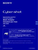 Sony Cyber-Shot DSC S930 Istruzioni per l'uso